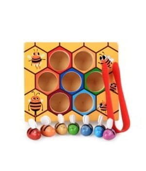 Bees and Beehive Stacking Cognitive Toy