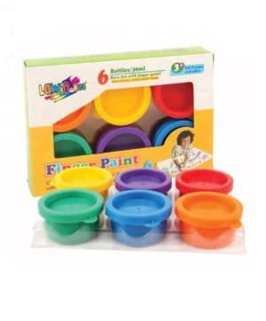 Finger Paints Kit 6 Colors - Non-Toxic