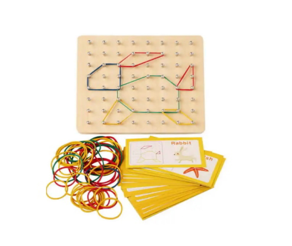 Mini Geo Board Educational Toy