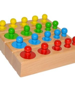 Montessori Cylinder Blocks - Coloured