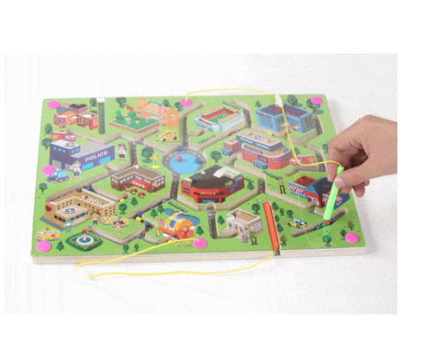 Magnetic Maze – City Game Educational Toy