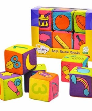 Soft Rattle Block for Toddlers