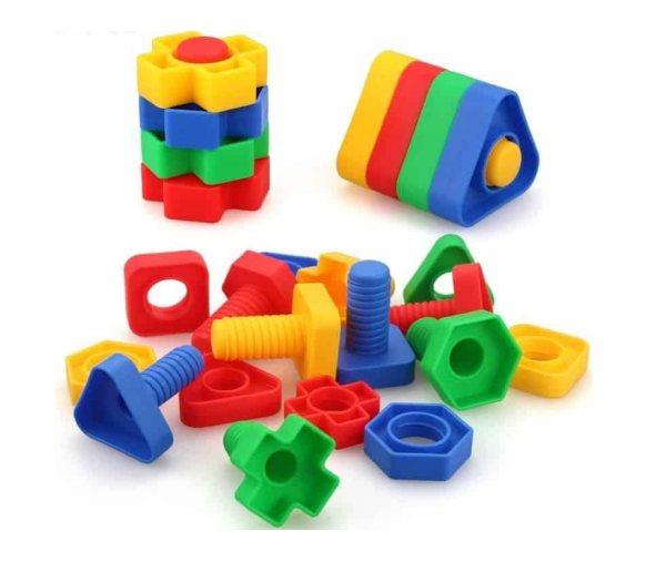 Nuts and Bolts - Shape Sorting and Learning Educational Toy