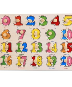 Peg-knob Puzzle - Numbers 1 - 20