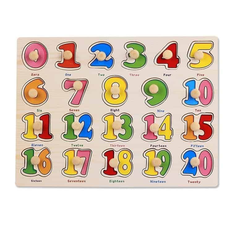 Peg Puzzle Numbers 1-20