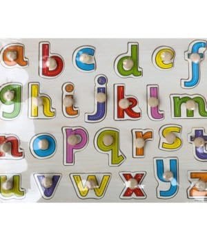 Peg-knob Puzzle - Alphabet Lower Case