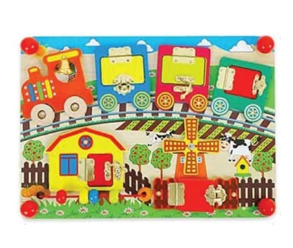 Activity Busy Board Train – Locks and Latches