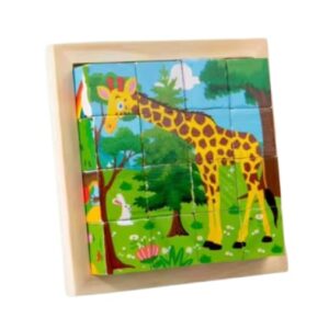 3D Wooden Block Puzzle - Wild Animal Collection