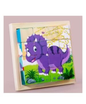 3D Wooden Block Puzzle - Dinosaur
