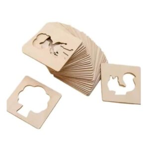 Fun Shapes Wooden Stencils – Pack of 10