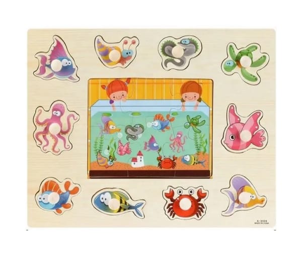 Peg Knob Jigsaw - Under the sea