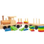 Shape Sorting Train - Educational Toy - Wood Finish