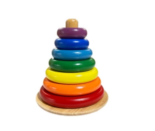 Wooden Ring Tower – 7 Colours