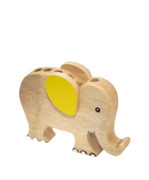 Pencil Holder - Yellow Elephant