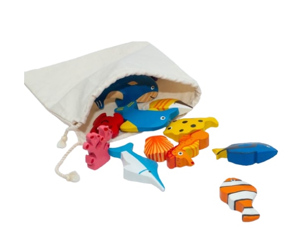 Marine Animals Set - Wooden Toy