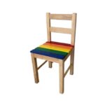 Nursery Chair - Rainbow Colors - Preschool Wooden Chair