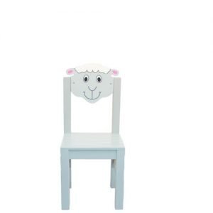 Nursery Wooden Chair - Sheep - Grey