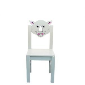 Nursery Wooden Chair - Rhino - Grey