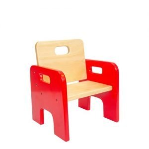 Wooden Toddler Chair Red