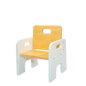 Toddler Chair - White and Yellow 2