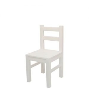 Plain Wooden White Chair
