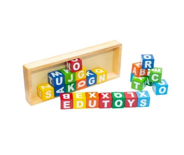 Wooden Alphabet Blocks Upper Case- Early Learning Educational Toys