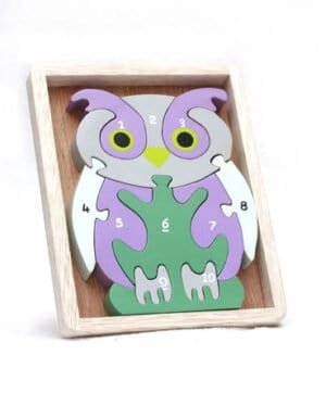 Jigsaw Puzzle - Owl Puzzle - 1-10 Numbers