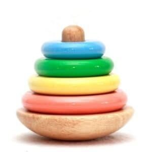 Wooden-Ring-Tower-4-Colours-Toddler-Version