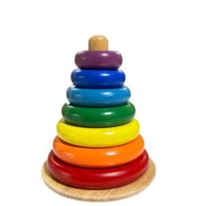 Wooden Ring Tower – 7 Colours