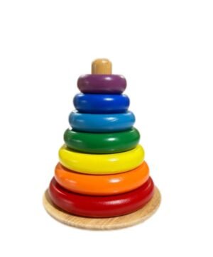 Wooden Ring Tower - 7 Colours
