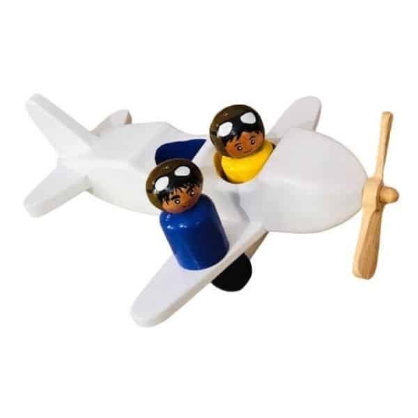 Aeroplane with Pilots - White
