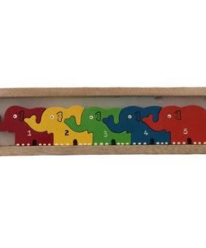 Jigsaw Puzzle - Elephant - 1-5 Counting