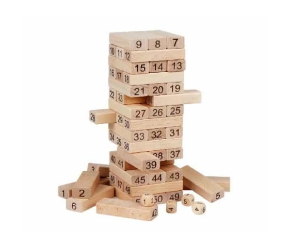 Wooden Jenga Set – 51 Pcs