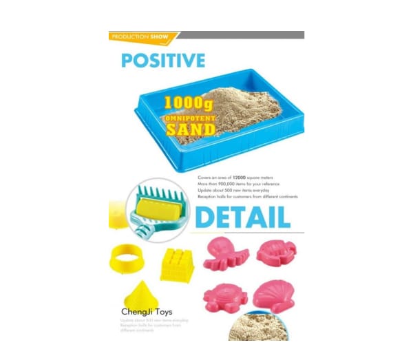 Kinetic Play Sand With Molds - Play Set