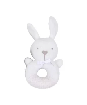 White Rattle Bunny - Cloth Toys for Infants