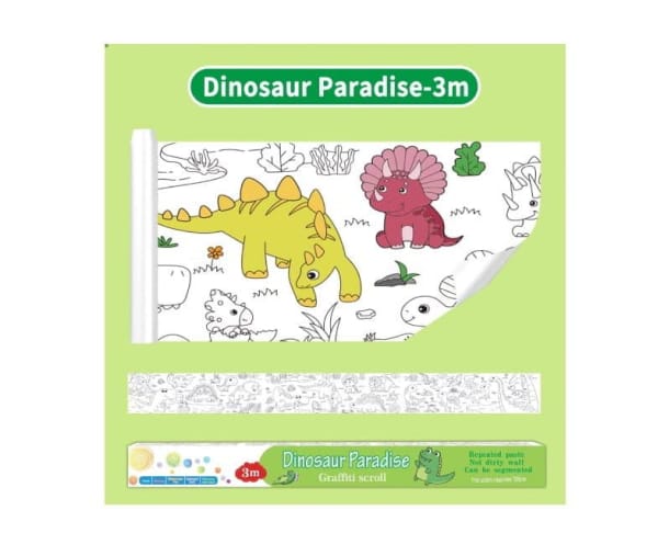 Graffiti Scroll – Dinosaur Paradise