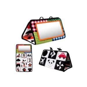 Black and White Foldable Tummy Time Mirror