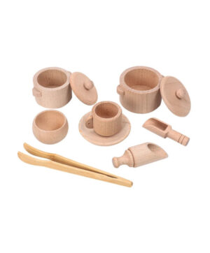 Wooden Sensory Play Accessories - Tea Set